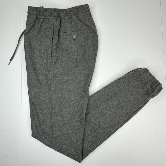 Ralph Lauren Purple Label Men's Gray Wool‎ Quiet Luxury Joggers 30/W27/L32 - Picture 3 of 14